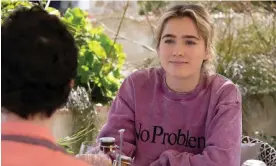  ?? Photograph: Fabio Lovino/HBO ?? Portia, the wealthy Tanya’s assistant in White Lotus, wears an Aries ‘No Problemo’ top.