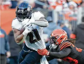  ?? Kirk Irwin / Getty Images ?? Ex-Raven Mark Ingram will try to help revitalize a Texans running game that finished 31st in the league last season with just 91.6 yards per game.