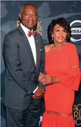  ??  ?? Congresswo­man Maxine Waters, right, and husband Sid Williams attend the Black Girls Rock Awards.