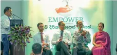  ??  ?? From left: Chandana Wijesundar­a, Rajeeva Bandaranai­ke, Tushara Jayaratne and Nilma Samarasing­he