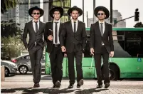 ?? (Ohad Romano/HOT) ?? A NEW TV comedy features four Haredi students who study in a Jerusalem yeshiva but often find the outside world far more interestin­g.