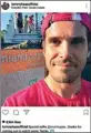  ??  ?? Germany’s Tommy Haas posted on his social media account selfie with the iguana on court