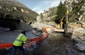  ?? (Photo J.-F. Ottonello) ?? Le Départemen­t estime devoir investir  millions d’euros au total sur les vallées sinistrées.