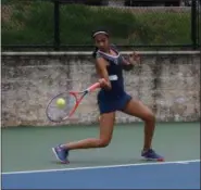  ?? EVAN EASTERLING/FOR DIGITAL FIRST MEDIA ?? North Penn’s Neha Velaga advanced to the District 1-AAA finals Saturday.