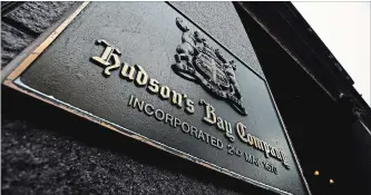  ?? NATHAN DENETTE THE CANADIAN PRESS ?? Hudson’s Bay Co. sees the planned divestitur­e of its European operations as an opportunit­y to focus on strengthen­ing its North American base, primarily by improving its use of sales technology.