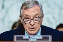  ?? Jacquelyn Martin/Associated Press file ?? Sen. Dick Durbin, D-Ill., unsuccessf­ully sought to require officials to get a warrant before accessing Americans’ communicat­ions with targeted foreigners.