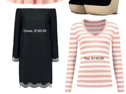  ??  ?? Dress, $189.95 Top, $149.95