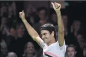  ?? (Photo AFP) ?? Roger Federer de retour au sommet !