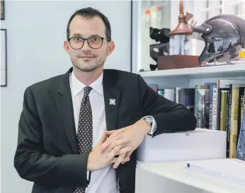  ?? Photos Victor Besa / The National ?? Top, Jean Nouvel’s glistening dome is as much an attraction as what’s inside the museum; above, Manuel Rabate, director of Louvre Abu Dhabi