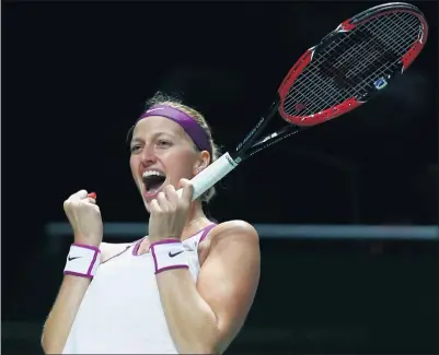  ?? PROVIDED TO CHINA DAILY ?? Two-time Wimbledon champion Petra Kvitova is one of the big names that will light up the WTA Elite Trophy tournament in Zhuhai, Guangdong province, from Nov 1-6.