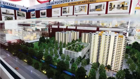  ?? [FOTO HIASAN] ?? Sebanyak 21 projek rumah Selangorku membabitka­n 11,396 unit sedang dalam pembinaan.