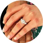  ??  ?? The £60,000 engagement ring