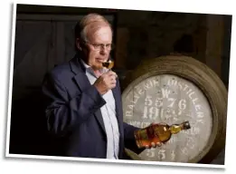  ??  ?? Below: David Stewart, master blender at William Grant & Sons, has been made an MBE.