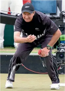  ?? PHOTO: NZPA ?? Lawson in one of his last appearance­s for New Zealand at the world championsh­ips in the pairs final in Christchur­ch in 2008.