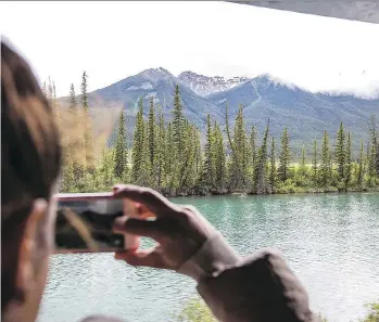  ??  ?? The highest point of the beautiful journey is between Banff National Park in Alberta and Yoho National Park.