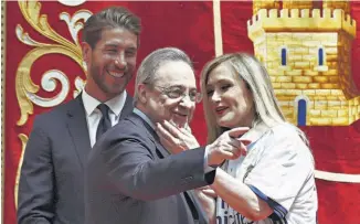  ??  ?? El Real Madrid realizó visitas a autoridade­s de la capital española.