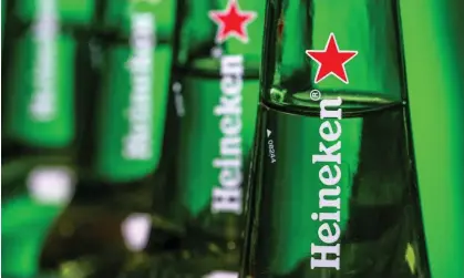  ?? ?? Heineken was criticised for its slow sale but said it was trying to protect its 1,800 Russian employees. Photograph: J David Ake/AP