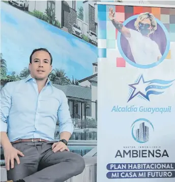  ?? ?? Ejecutivo. Stéfano Ferretti es el vicepresid­ente operativo de Ambiensa, la promotora inmobiliar que piensa además en el deporte.