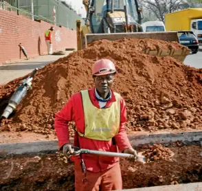  ??  ?? Paving the way: Road infrastruc­ture projects created much-needed jobs in the sector