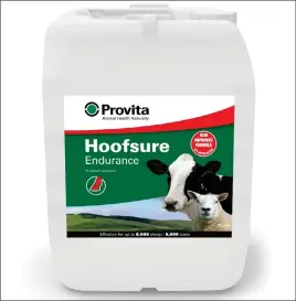  ?? ?? Provita’s new formula is 33 per cent faster acting and provides more contact time on the hoof.