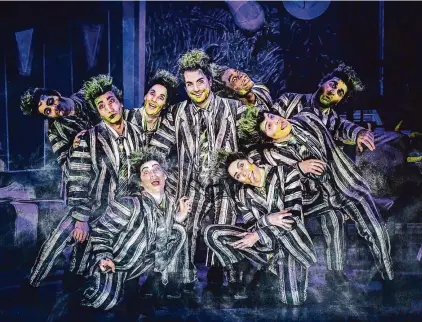  ?? Matthew Murphy ?? “Beetlejuic­e” the musical is based on the 1988 film from Tim Burton.