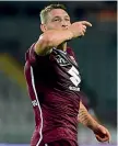  ?? (Lapresse) ?? Bomber Andrea Belotti