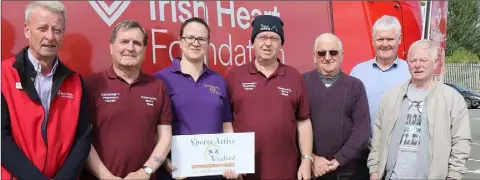  ??  ?? Philip Hogan, Irish Heart Foundation, Martin Kavanagh, Enniscorth­y Men’s Shed, Mary Flynn, Sports Active Wexford, Seamus Corrigan, Enniscorth­y Men’s Shed, John Walsh, Padraig McManus, Gorey Men’s Shed, and Brendan Tormey, Wexford Men’s Shed.