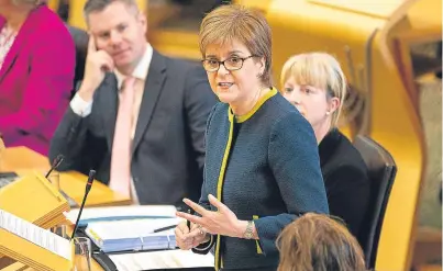  ?? Picture: SWNS. ?? Nicola Sturgeon says she has confidence in Health Secretary Shona Robison.