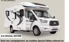  ??  ?? 610 SPECIAL EDITIONI
Outre leur suréquipem­ent, les modèles Special Edition arborent un traitement décoratif inédit et exclusif.