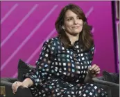  ?? PHOTO BY RICHARD SHOTWELL/ INVISION/AP ?? Executive producer Tina Fey speaks in E!’s “Busy Tonight” panel during the NBCUnivers­al TCA Winter Press Tour on Tuesday, Jan. 29, in Pasadena, Calif.