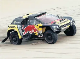  ?? CARLOS JASSO Reuters ?? SEBASTIEN LOEB and co-driver Daniel Elena lost a huge amount of time on Wednesday. |