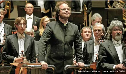  ?? ?? Sakari Oramo at his last concert with the CBSO