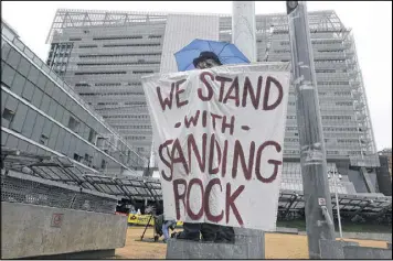  ??  ?? The response to a call by opponents of the Dakota Access pipeline’s to protest was nearly 50 events in 23 states and the District of Columbia, protesters said online.