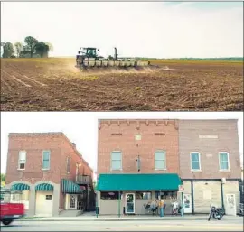  ?? Photograph­s from Zipporah Films ?? FARMS and Main Street are both covered in documentar­y “Monrovia, Indiana.”