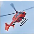  ?? FOTO: DPA ?? Zum Unfallort rückte auch ein Rettungshu­bschrauber aus.