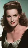  ??  ?? Taking the plinth: Irish actress Maureen O’Hara