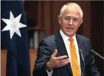  ?? PICTURE: AP ?? Australian Prime Minister Malcolm Turnbull.