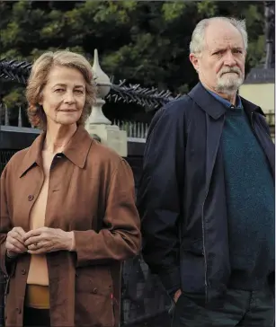  ??  ?? Charlotte Rampling as Veronica Ford and Jim Broadbent as Anthony ‘Tony’ Webster in TheSenseof­anEnding.