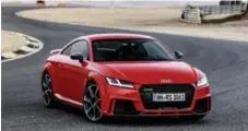  ?? AUDI ?? You can catch a glimpse of the Audi TT RS at the show.