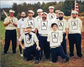  ?? SUBMITTED PHOTO ?? With old fashioned uniforms, bats and balls made the way they were made in the 1860s, and the original rules of play…this is a great way to celebrate the game of base ball as it was meant to be played.