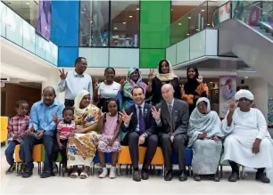  ??  ?? The family of Bana Nizar Hassan with the lead surgeons of the kidney transplant. — Supplied photo
