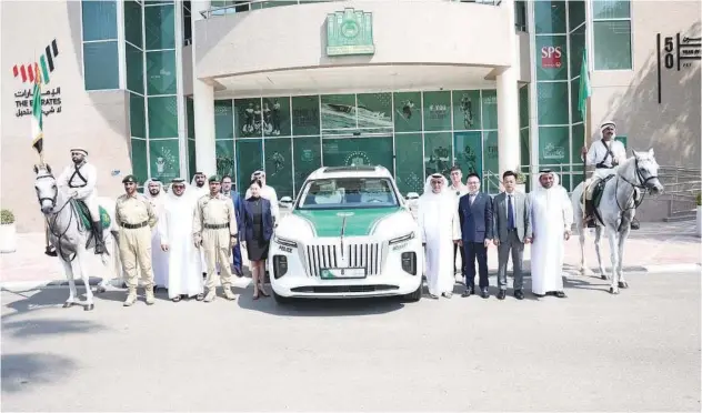  ?? ?? The electric car will help improve the performanc­e of the traffic police.