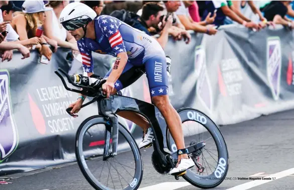  ??  ?? OPPOSITE AND BELOW Russell at the Ironman World Championsh­ip