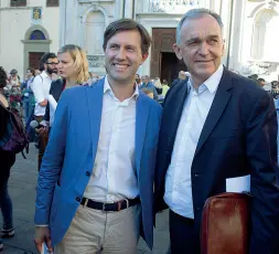  ??  ?? Il sindaco Dario Nardella (a sinistra) e il presidente Enrico Rossi