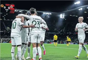  ?? ?? Os 3-1 fora ao Young Boys deixou os leões isolados no topo dos golos na prova