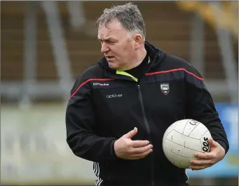  ??  ?? Sligo manager Cathal Corey.