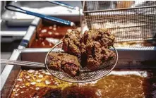  ?? Robert J. Lerma ?? Killen’s Barbecue fried chicken was a surprise hit at the 2019 Houston Barbecue Festival.