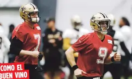  ?? AP / Gerald Herbert ?? COMO EL BUEN VINO Drew Brees (derecha) busca regresar al Super Bowl nueve años después de haber ganado uno para los Saints de Nueva Orleans.