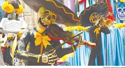  ?? CREATIVE ARTS GUILD CONTRIBUTE­D PHOTO ?? The Mariachi Skeleton Band will perform at Dia de los Muertos.