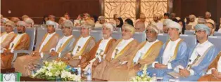  ??  ?? DELIBERATI­ONS: The First Sustainabi­lity Conference was organised under the auspices of Dr. Yahya bin Mahfoudh Al Mantheri, Chairman of the State Council.